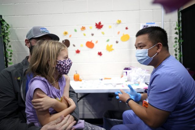 Vaccinations Offered For Children Age 5-11 At A Church In San Jose